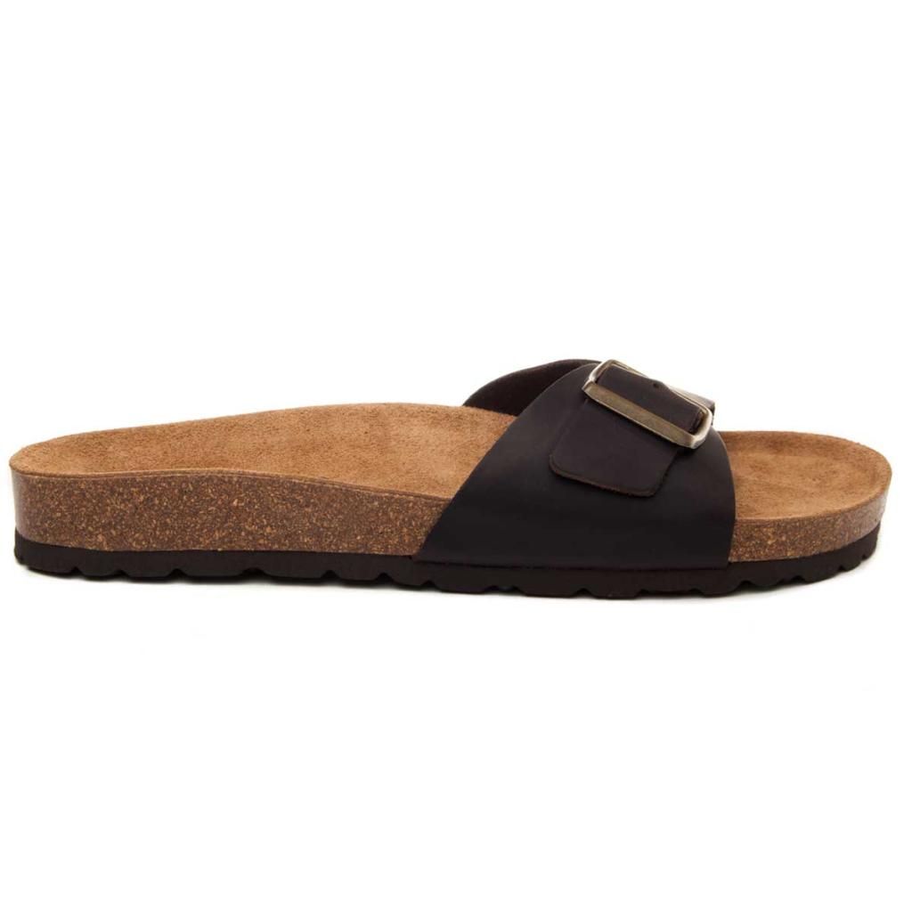 Sandale mit Schnalle und Korkfußbett