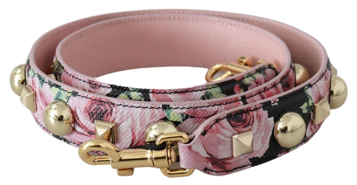Blumengemusterter Taschenriemen-Accessoire mit Nieten