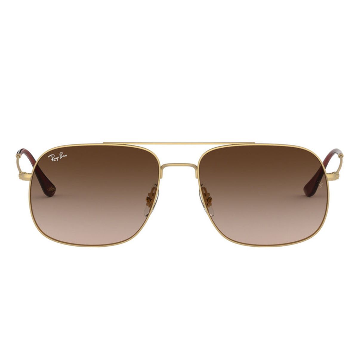 Quadratische Pilotenbrille mit Metallrahmen