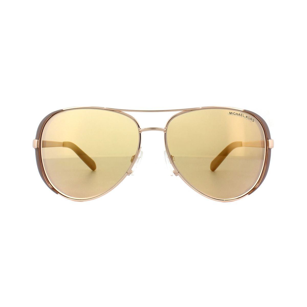 Aviator Sonnenbrille mit Roségold-Spiegel