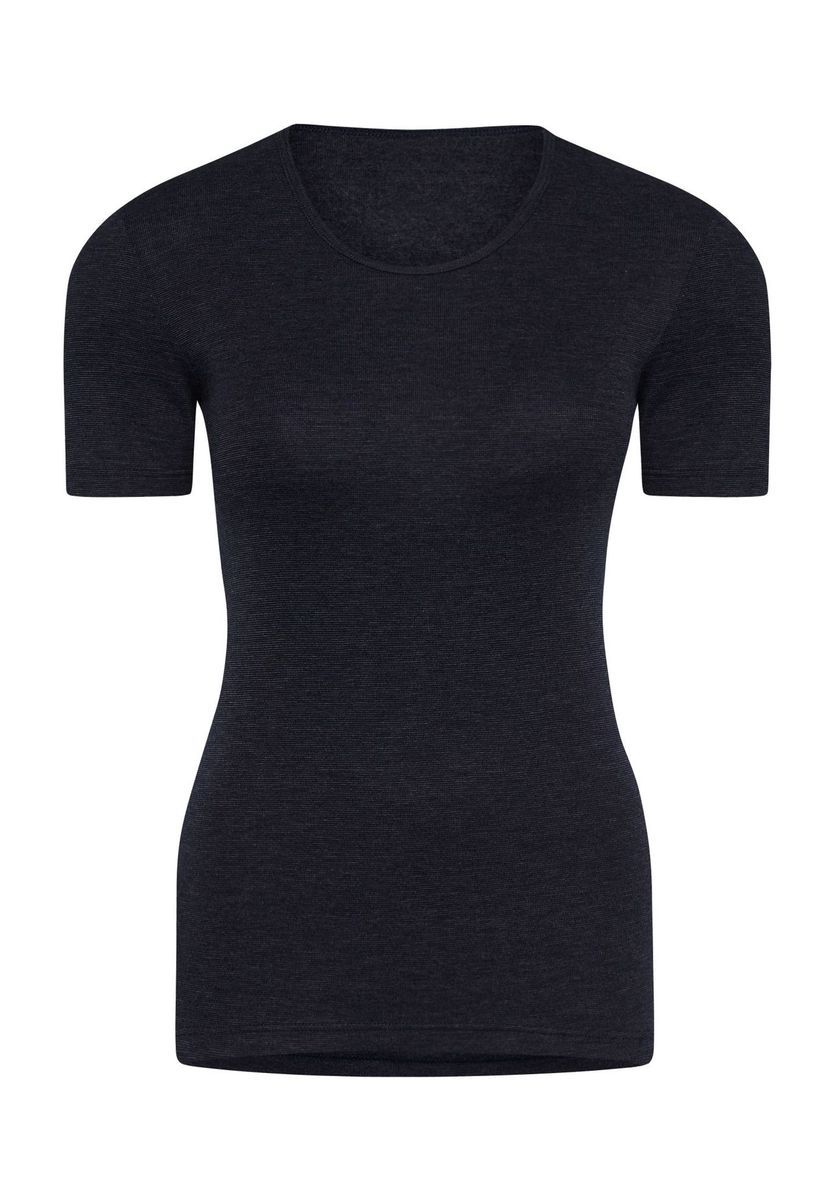 Figurbetontes Kurzarm-Basic-T-Shirt