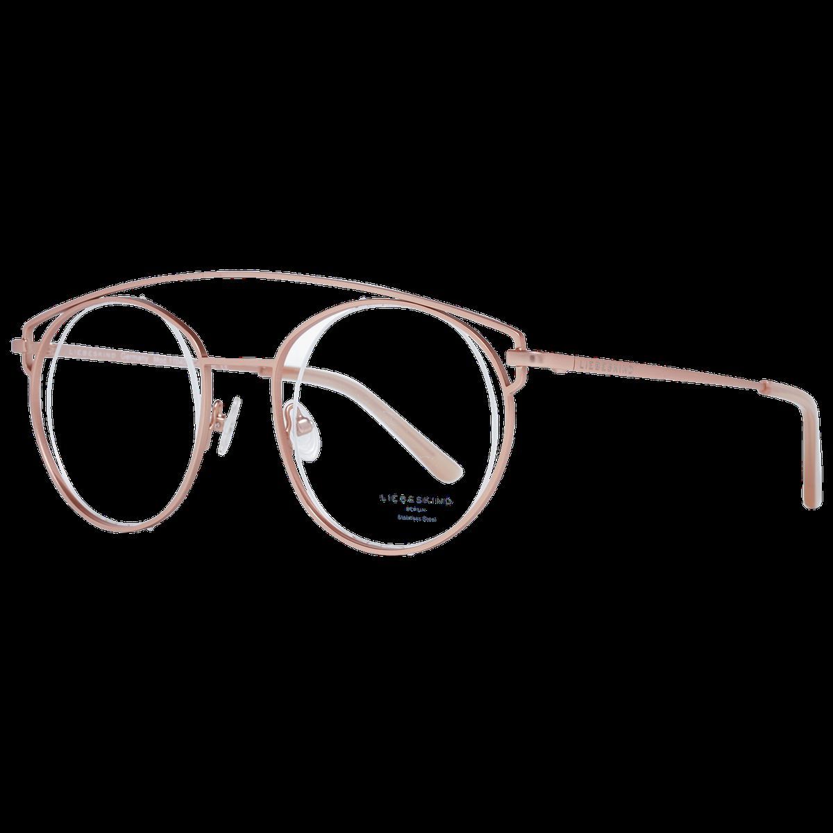 Roségoldene runde Vollrandbrille
