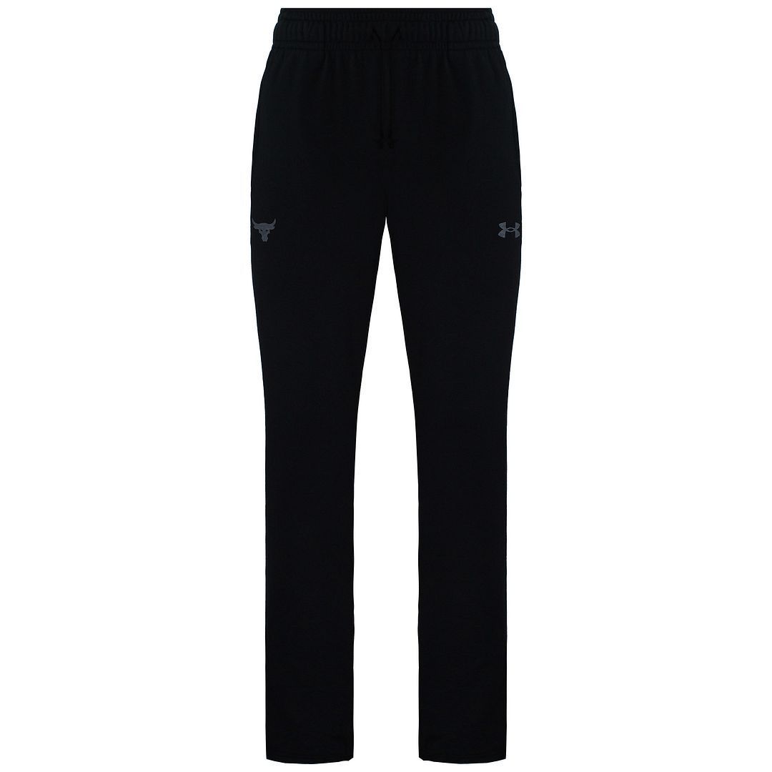 Under Armour x Project Rock – Schwarze Frottee-Trainingshose für Herren