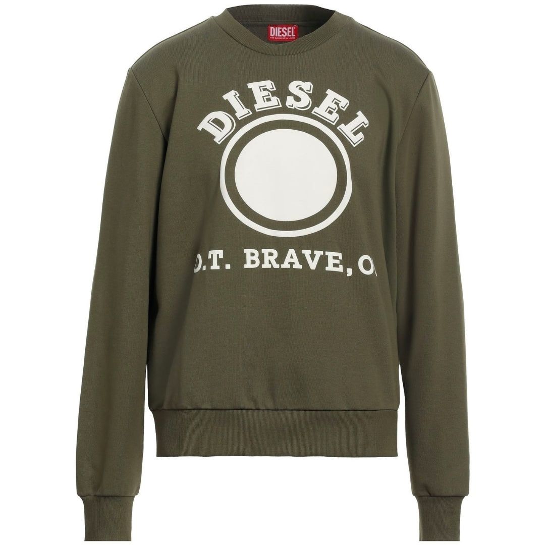 Diesel Rundhals-Sweatshirt mit Logo-Grafik