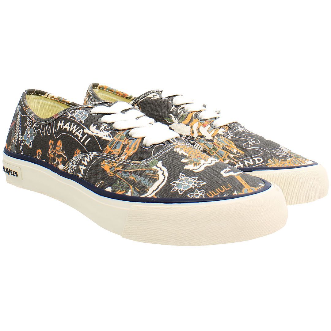 Canvas-Sneaker mit Hawaii-Print