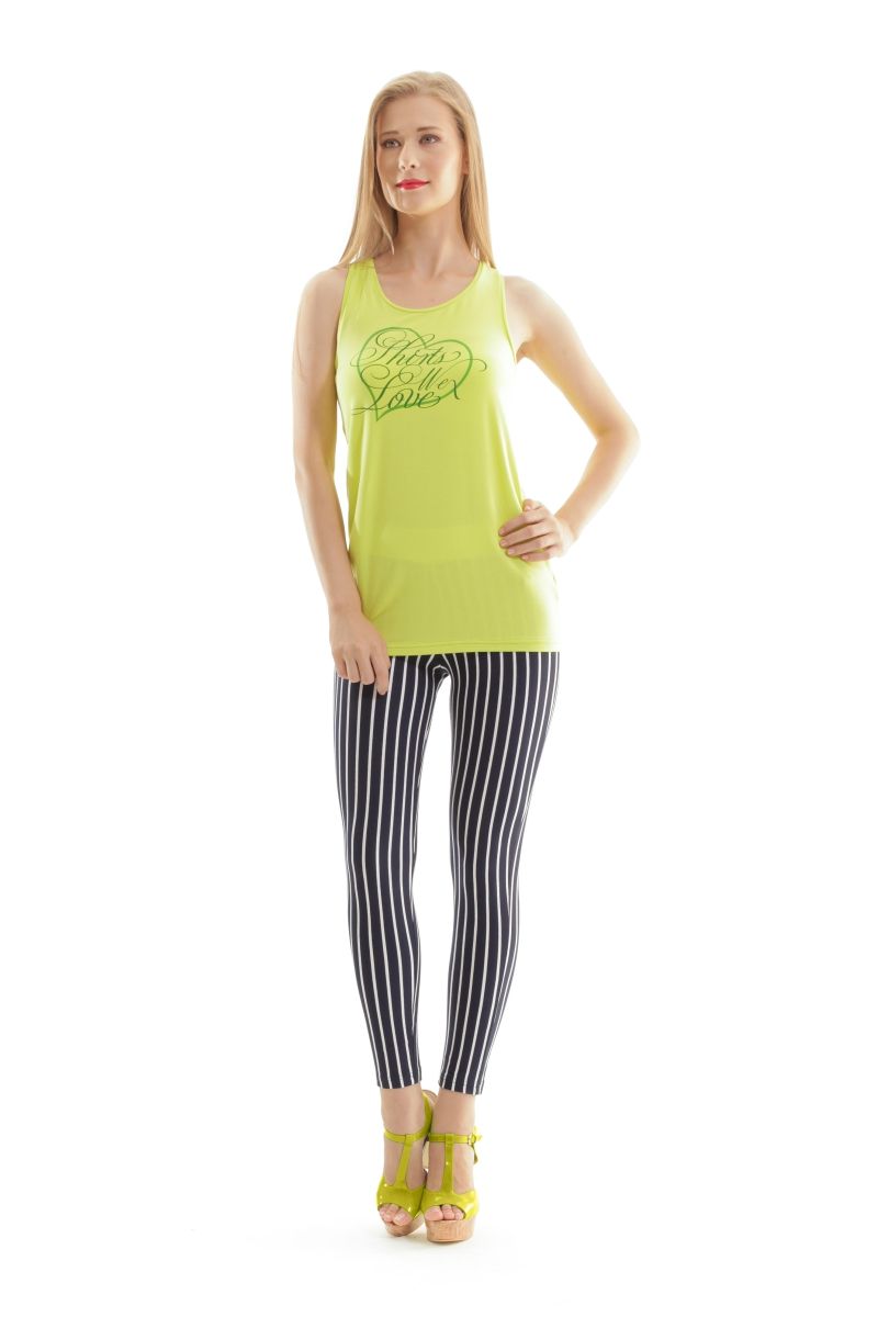 Ärmelloses Racerback Tanktop mit Grafikprint
