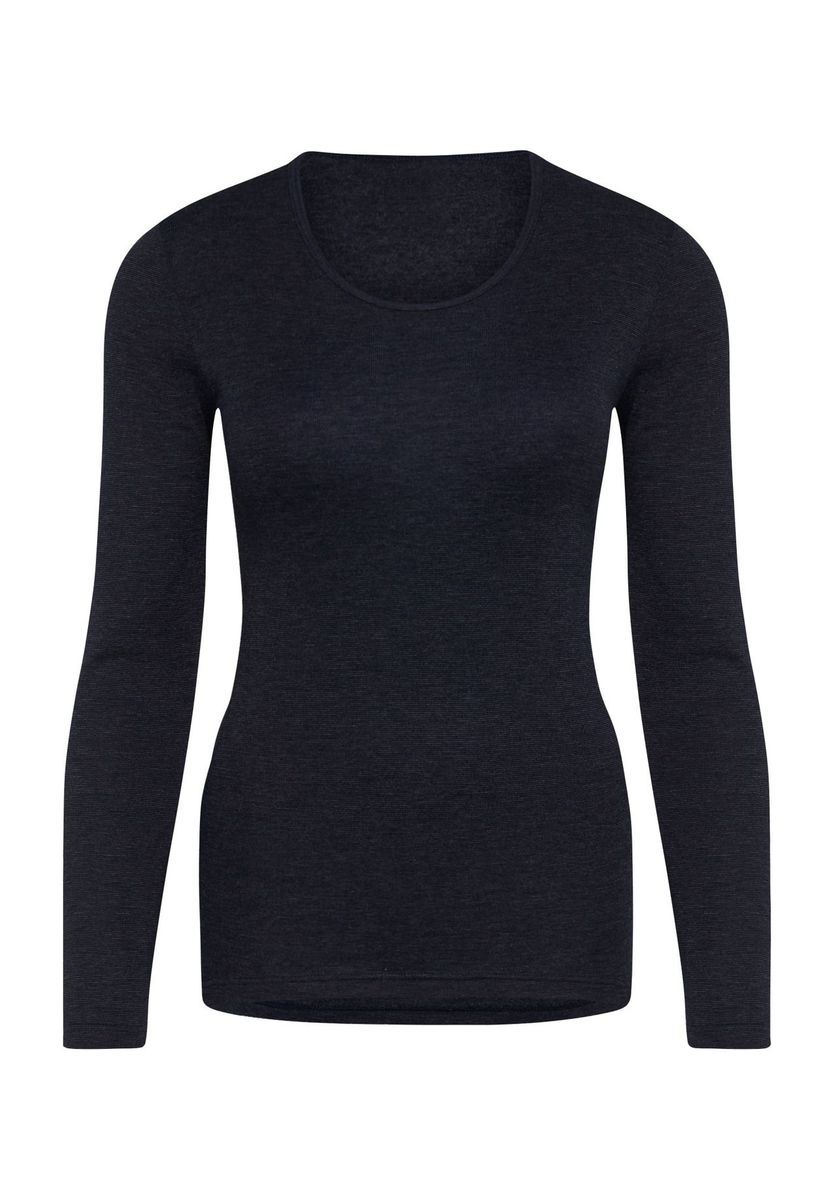 Klassisches Langarm Lounge-Oberteil