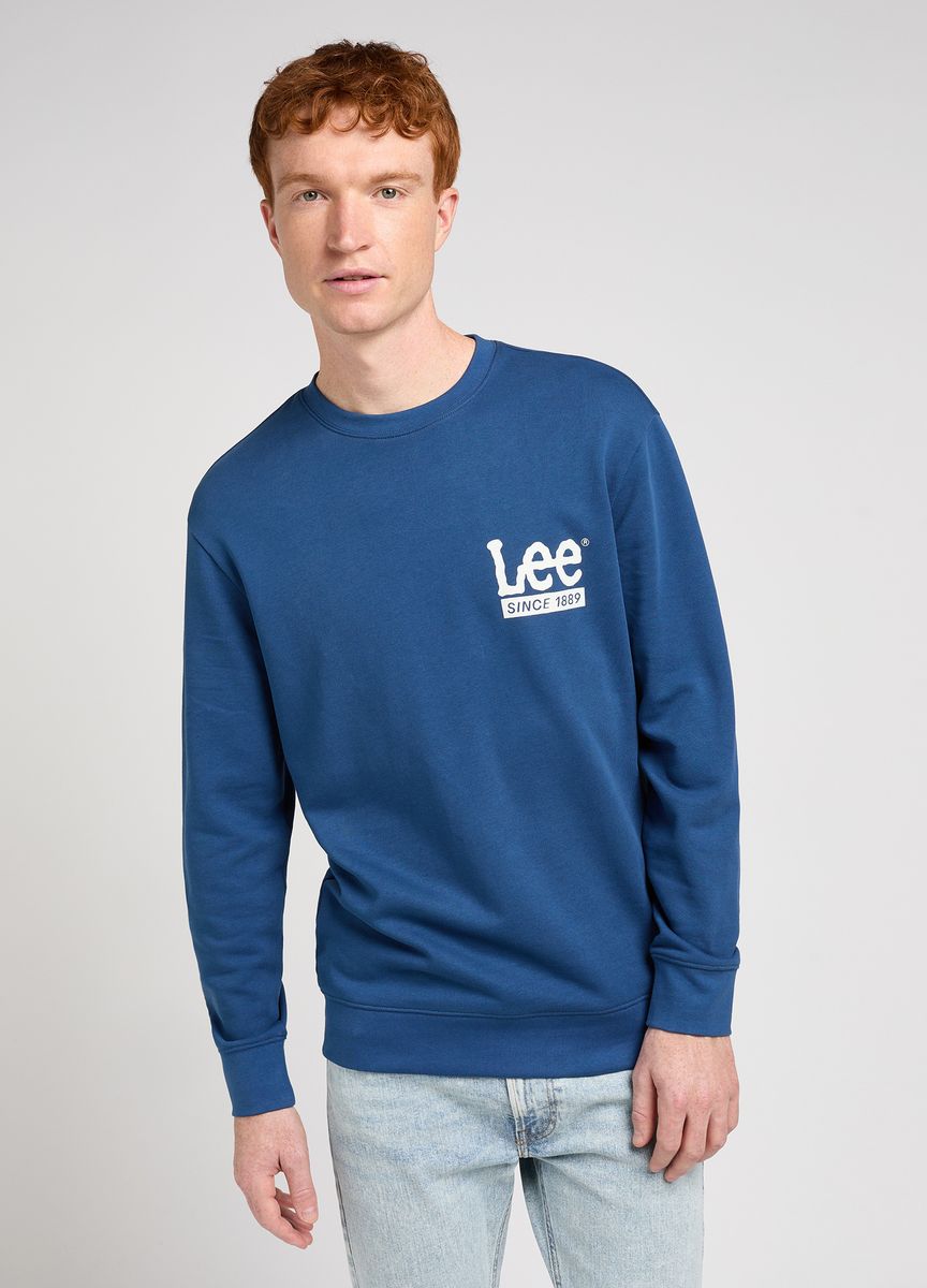 Herren Logo-Sweatshirt mit Rundhalsausschnitt