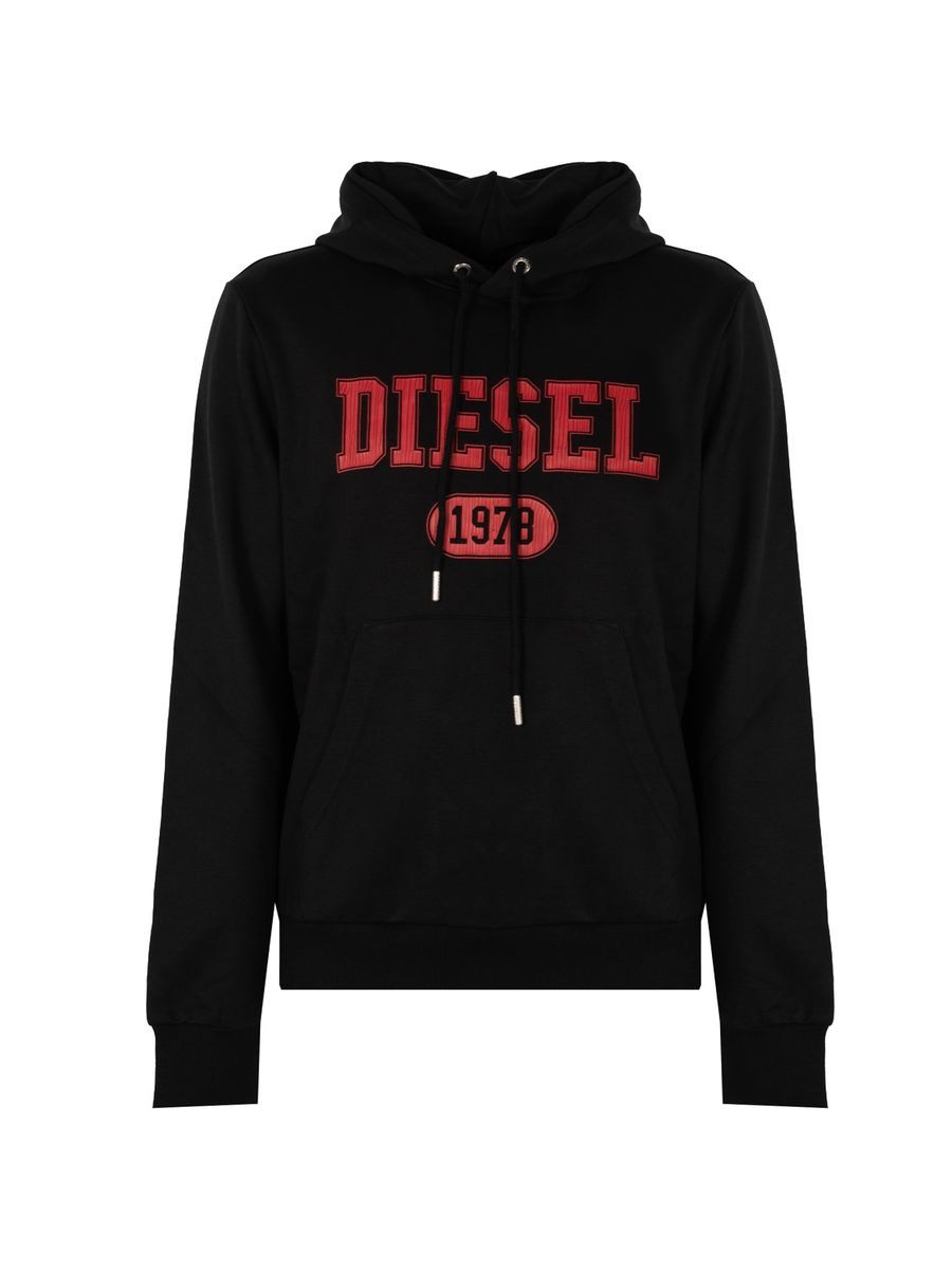 Diesel Logo Baumwoll-Hoodie Sweatshirt