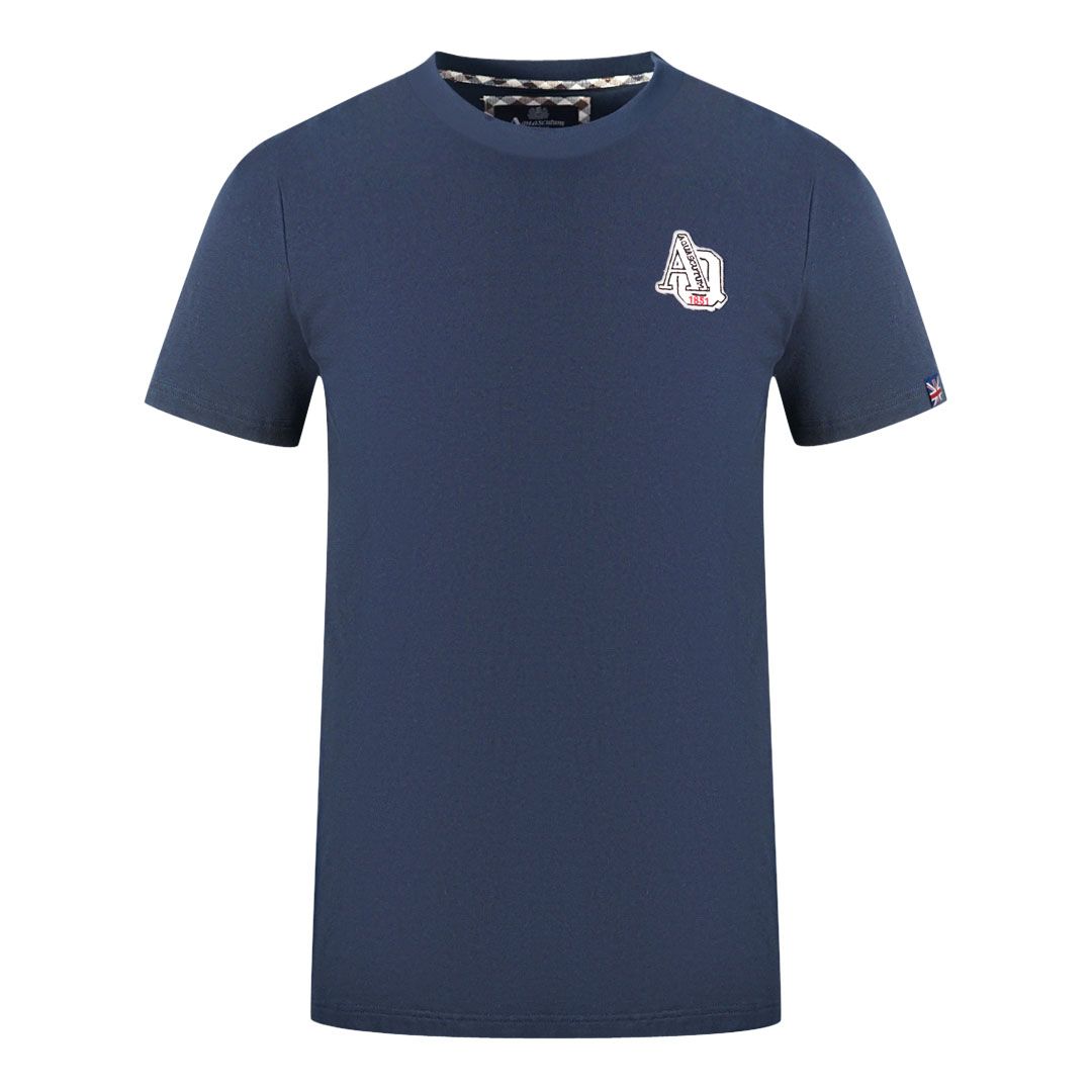 Klassisches Baumwoll-T-Shirt mit Logo-Patch
