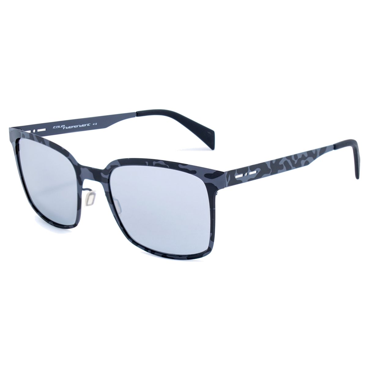 Quadratische Sonnenbrille mit Camouflage-Rahmen