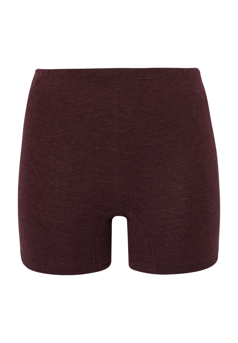 Burgunderfarbene Slips mit Gummibund