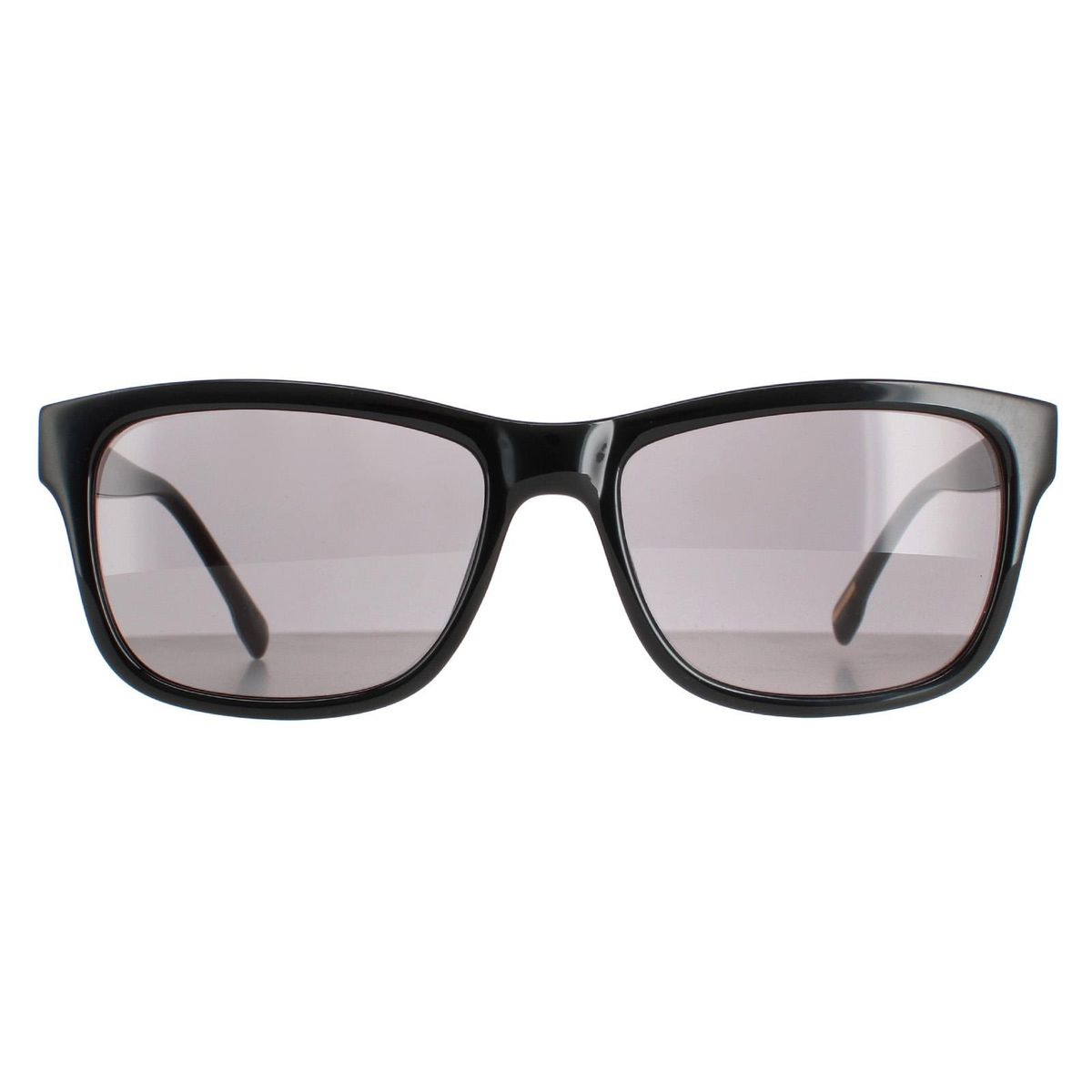 Ted Baker Rectangle Mens poliert schwarz gemustert grau TB1455 Dane Sonnenbrille