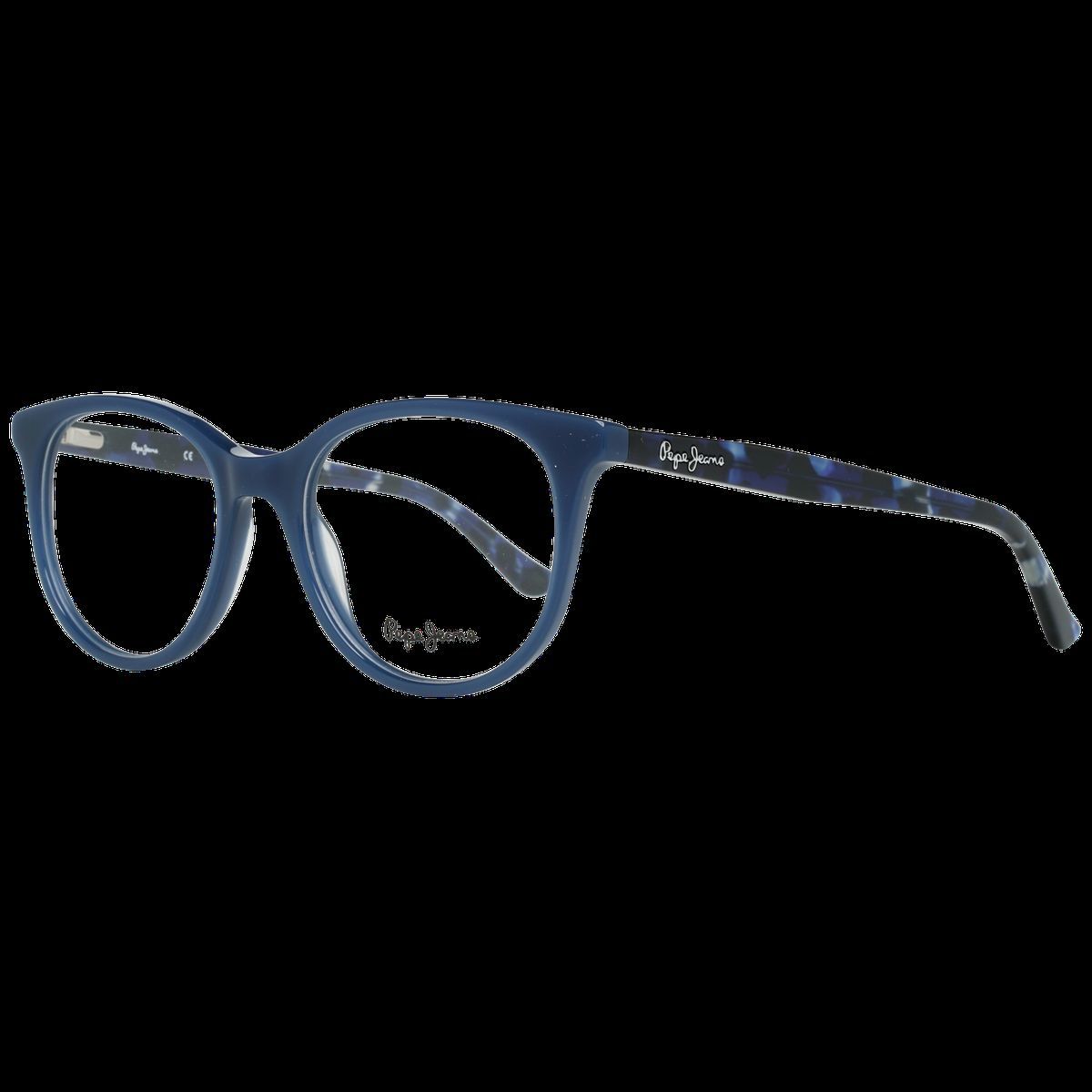 Blaue runde Vollrandbrille