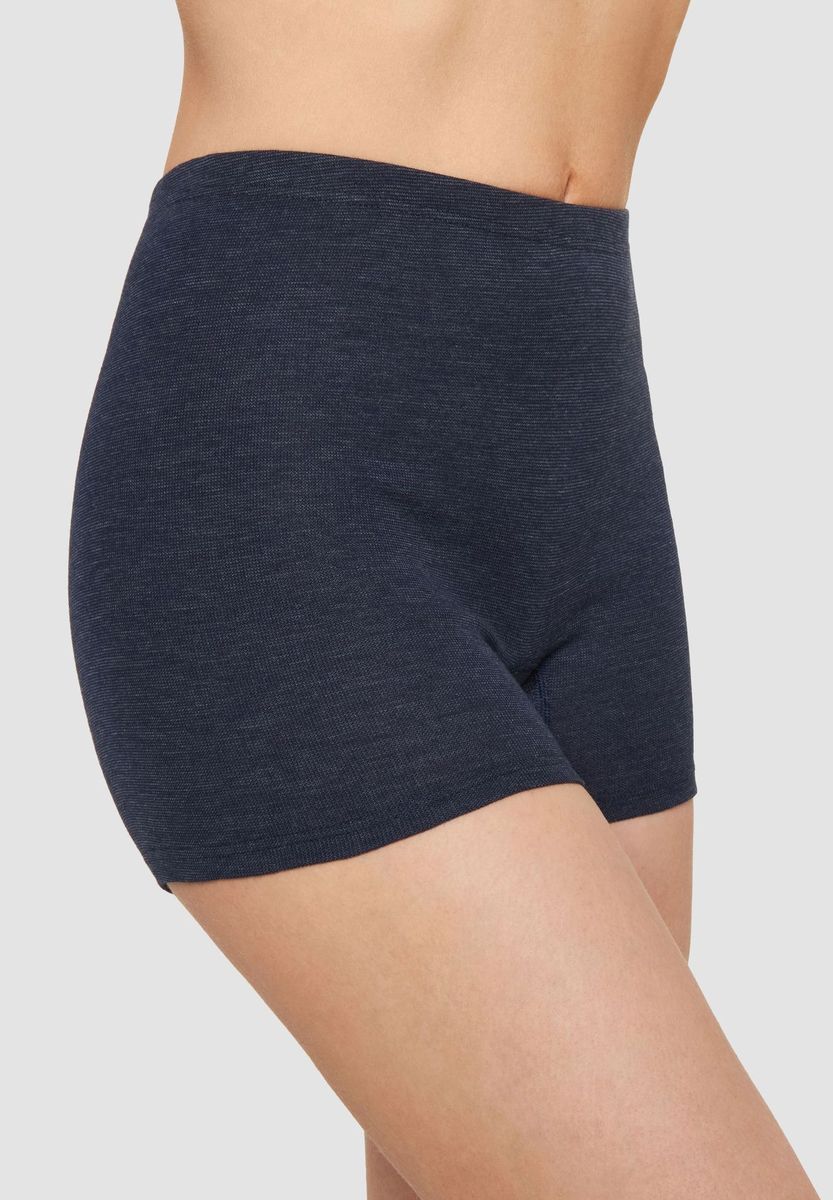 Bequeme melierte Strick-Boxershorts
