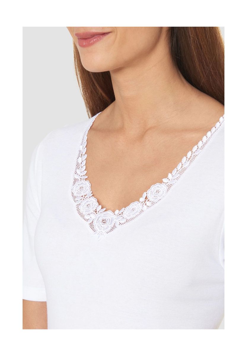 Elegantes Oberteil mit Rosen-Spitze