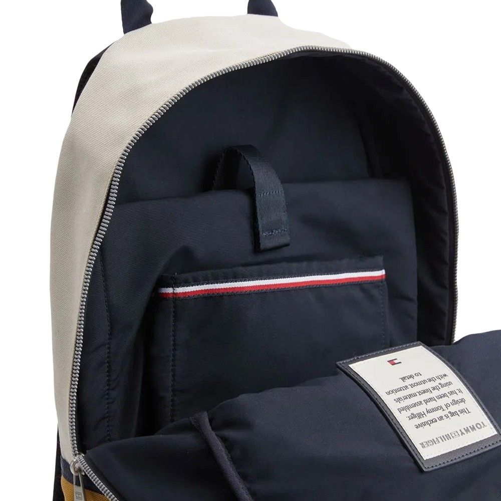Urbaner Color-Block Canvas Rucksack
