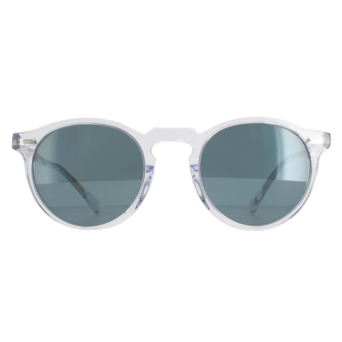 Runde Sonnenbrille mit Kristallrahmen