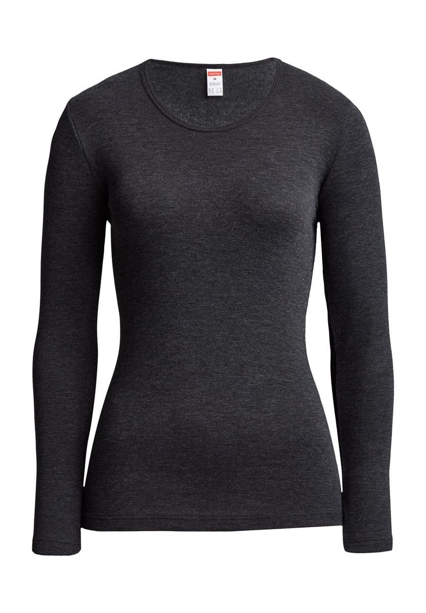 Langarm Baumwollmischungs Oberteil