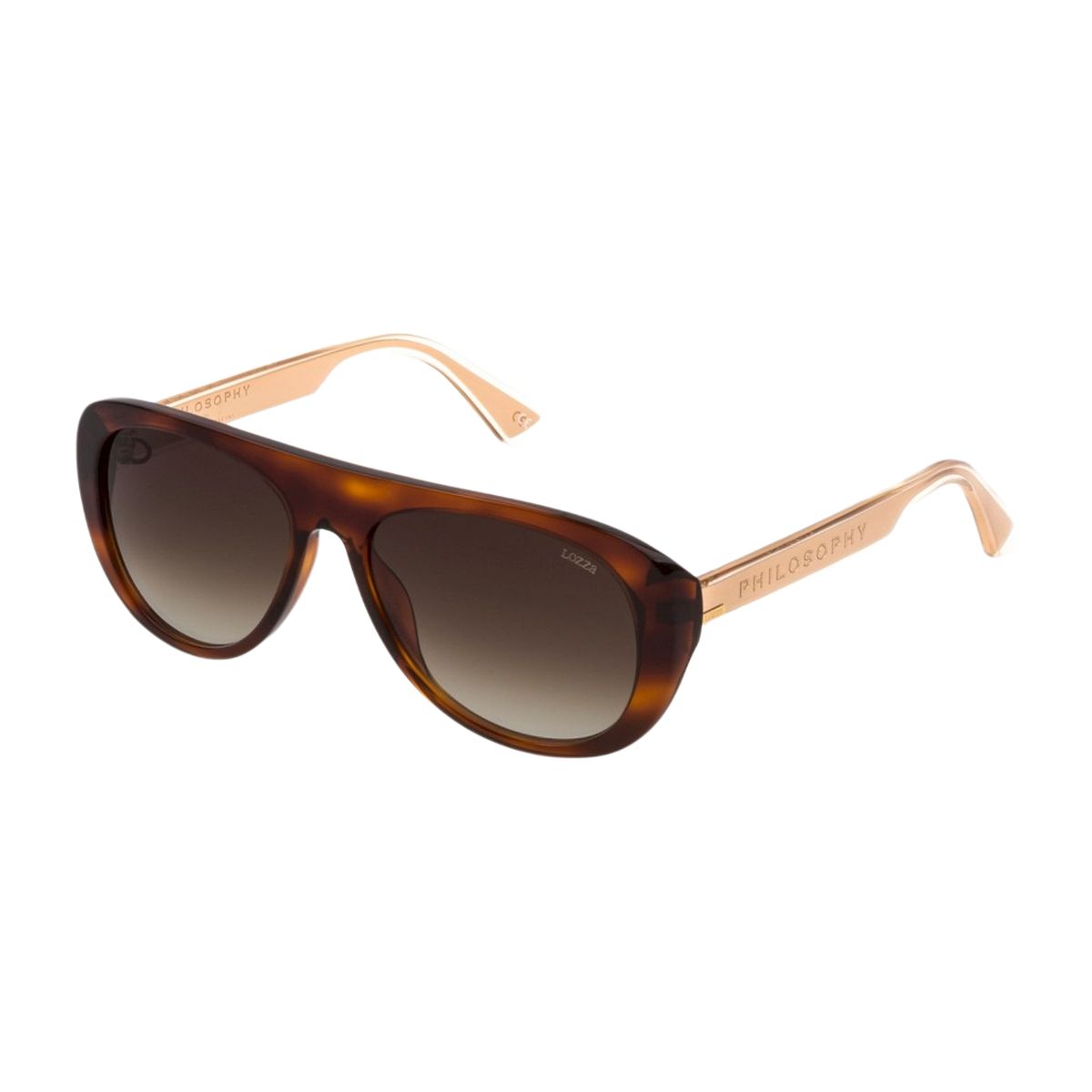 Cat-Eye Sonnenbrille mit Metallbügeln