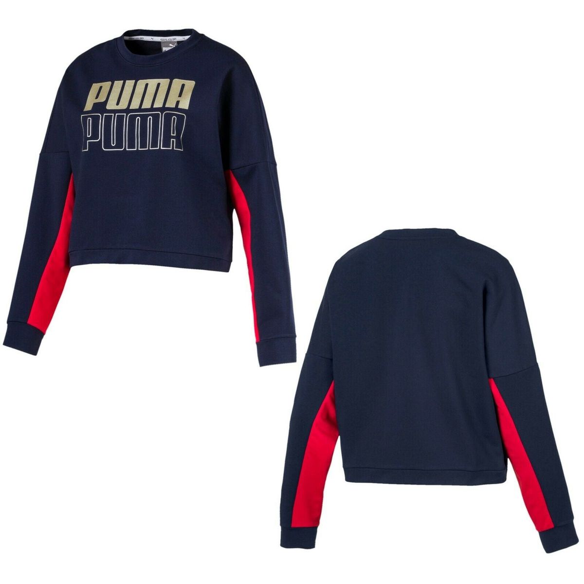 Sportliches Cropped Sweatshirt mit Logo