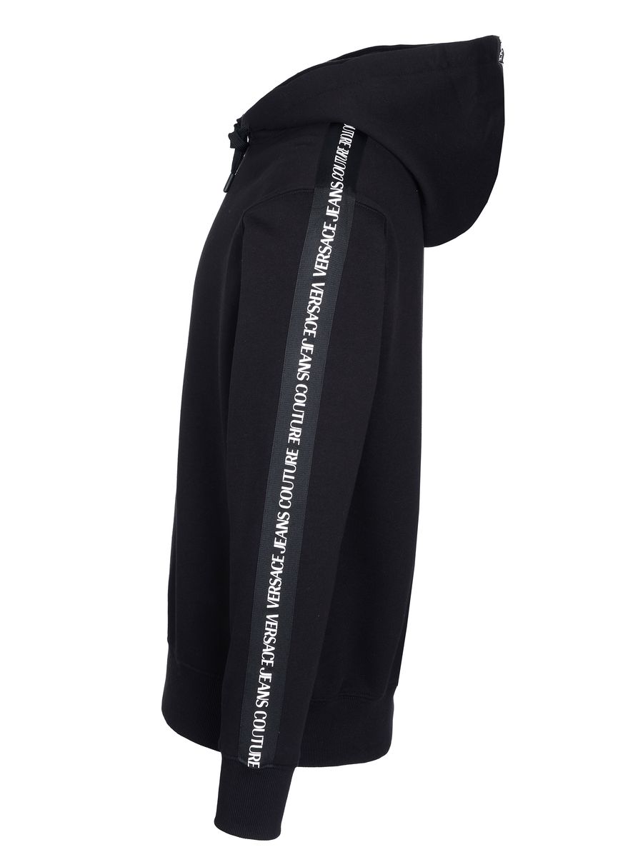 Kapuzenpullover mit Logo-Band