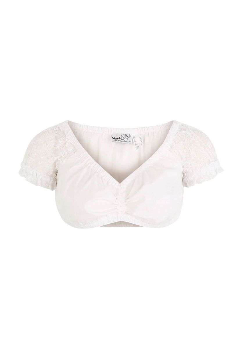Dirndlbluse mit Spitzärmeln