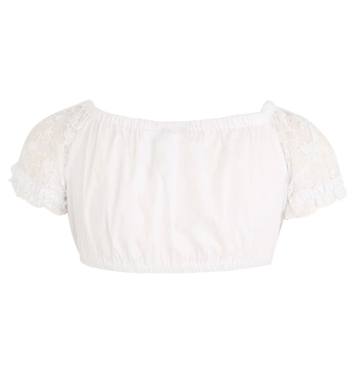 Dirndlbluse mit Spitzärmeln