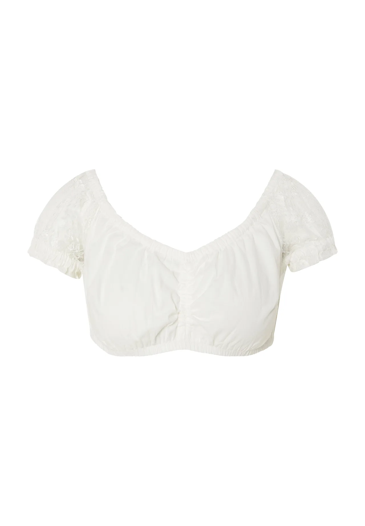 Dirndlbluse mit Spitzärmeln