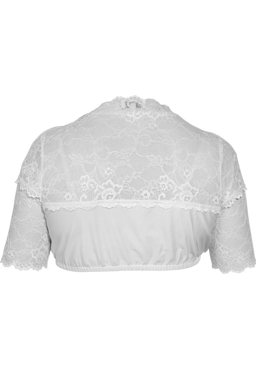 Elegante weiße Dirndlbluse aus Spitze