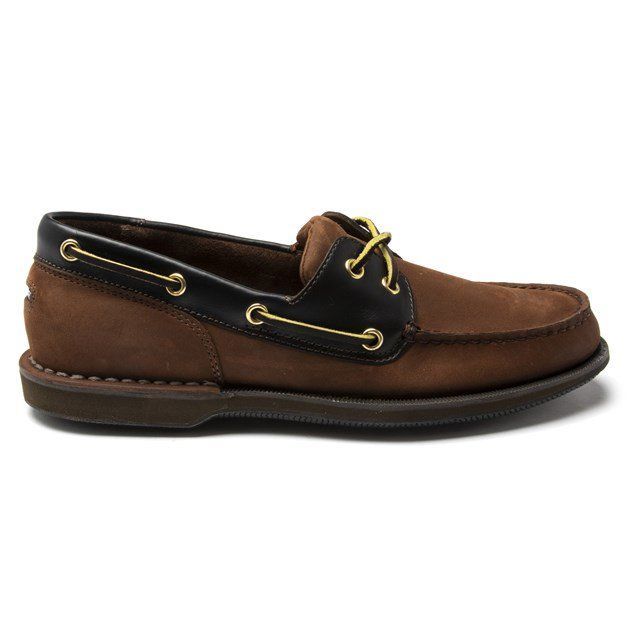 Herren Leder Bootsschuh Mokassin Stil