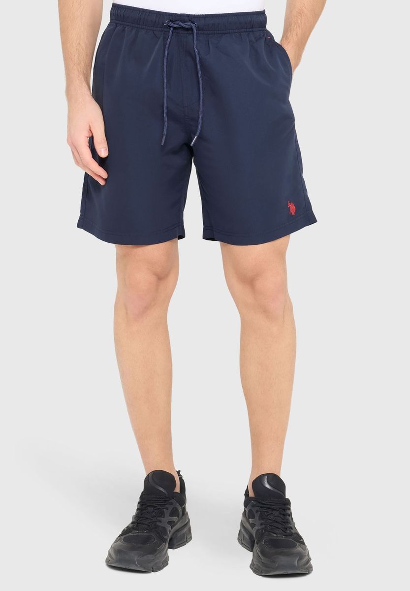 U.S. POLO ASSN. Badehose, Tunnelzug, für Herren, blau, M
