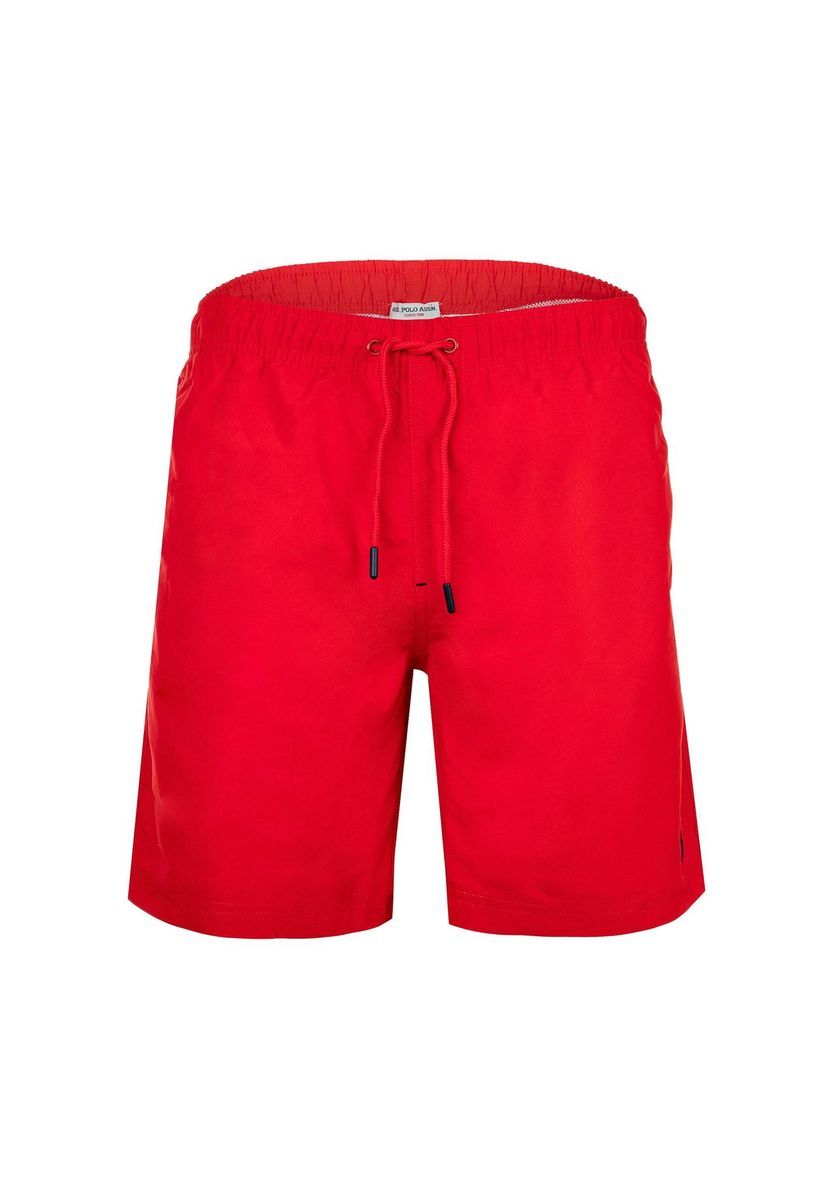 U.S. POLO ASSN. Badehose, Tunnelzug, für Herren, rot, XXL