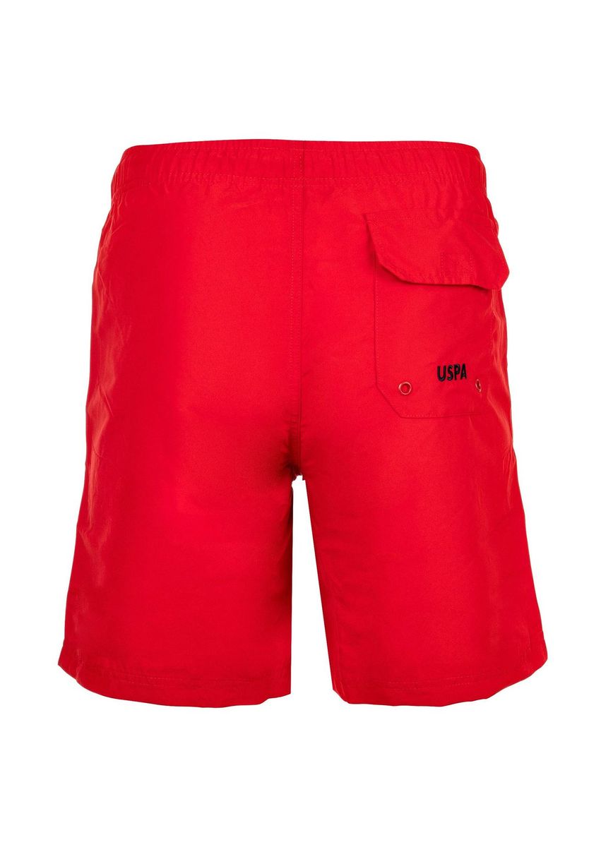 U.S. POLO ASSN. Badehose, Tunnelzug, für Herren, rot, XXL