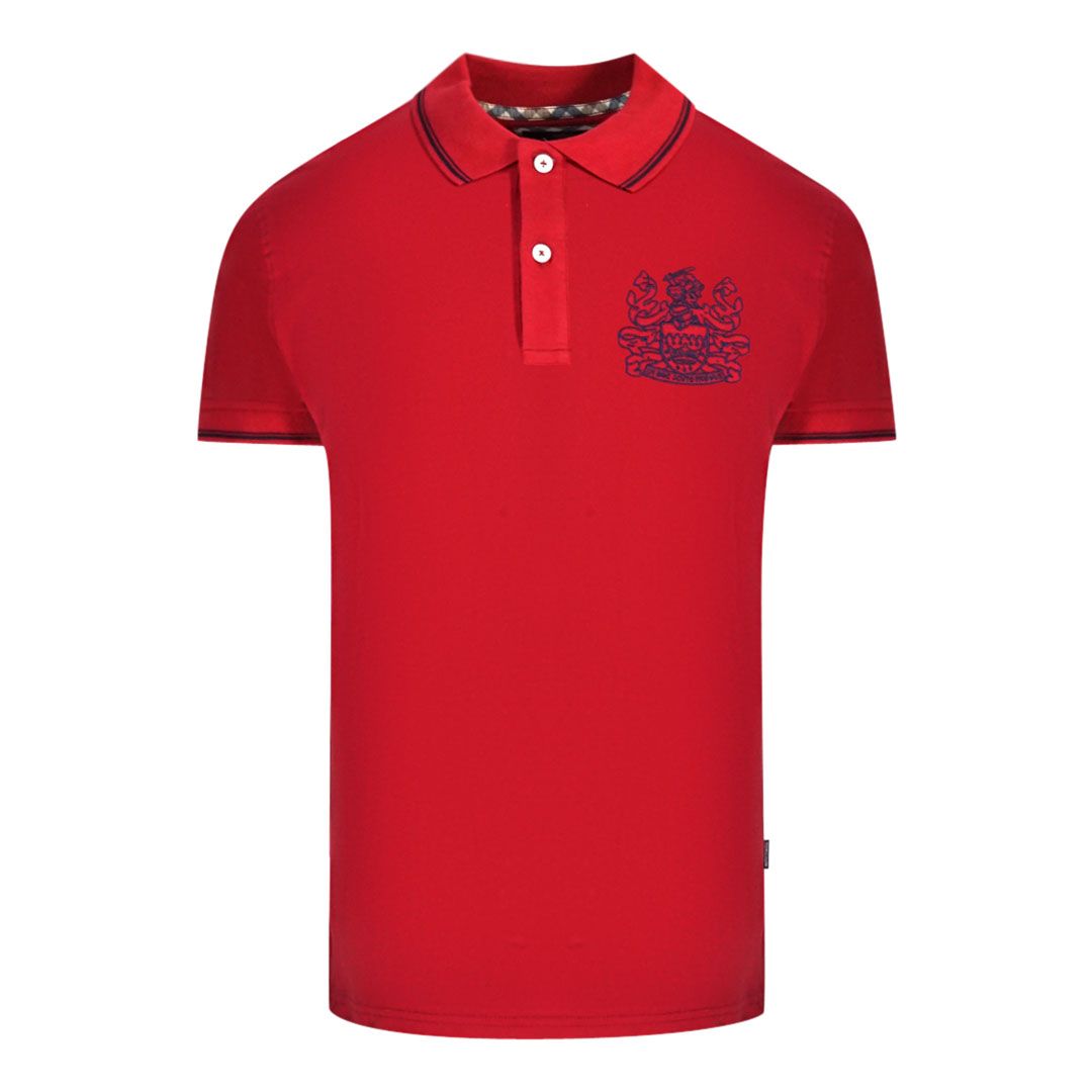 Kurzärmliges Poloshirt mit Wappen-Logo