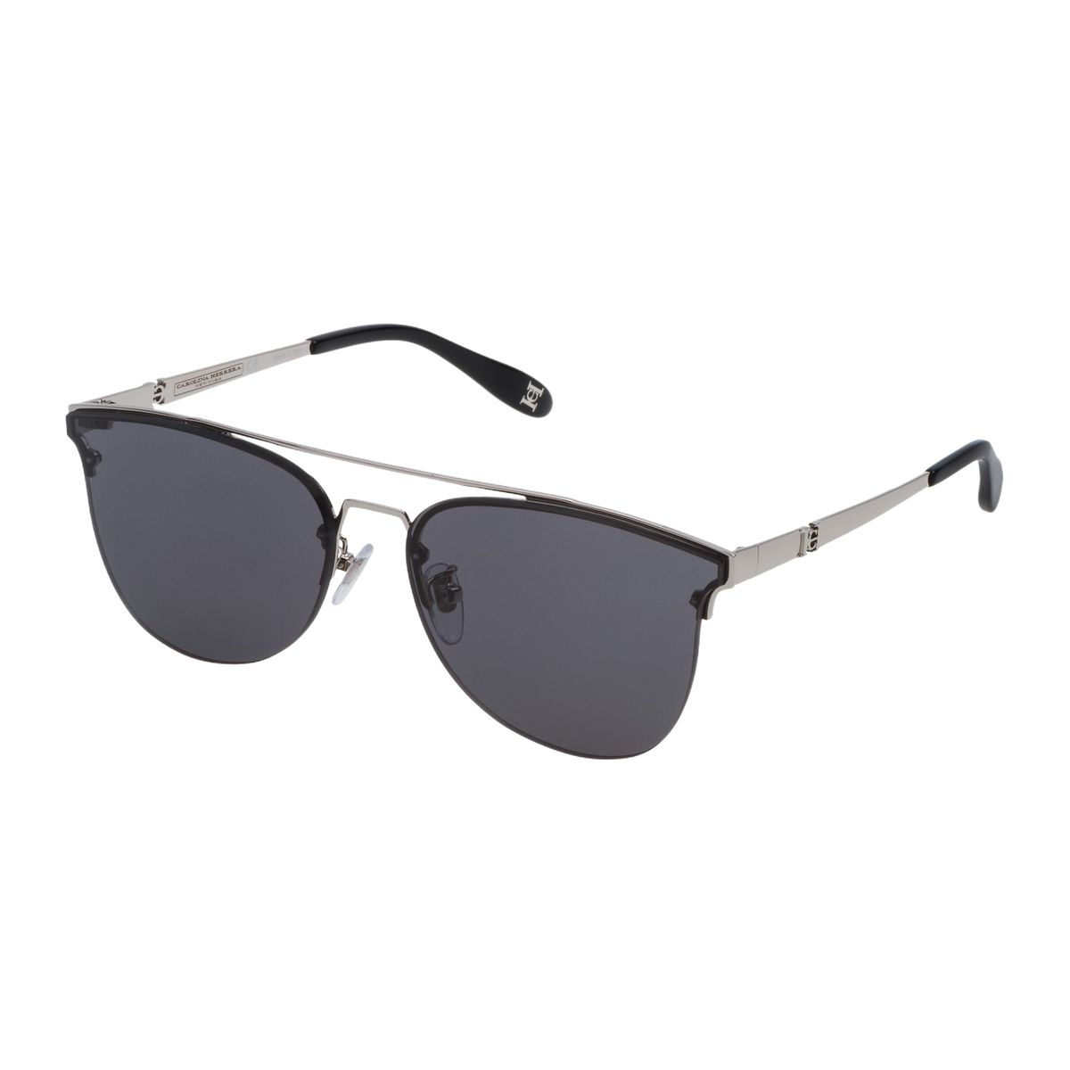 Aviator Sonnenbrille mit Brauensteg-Detail