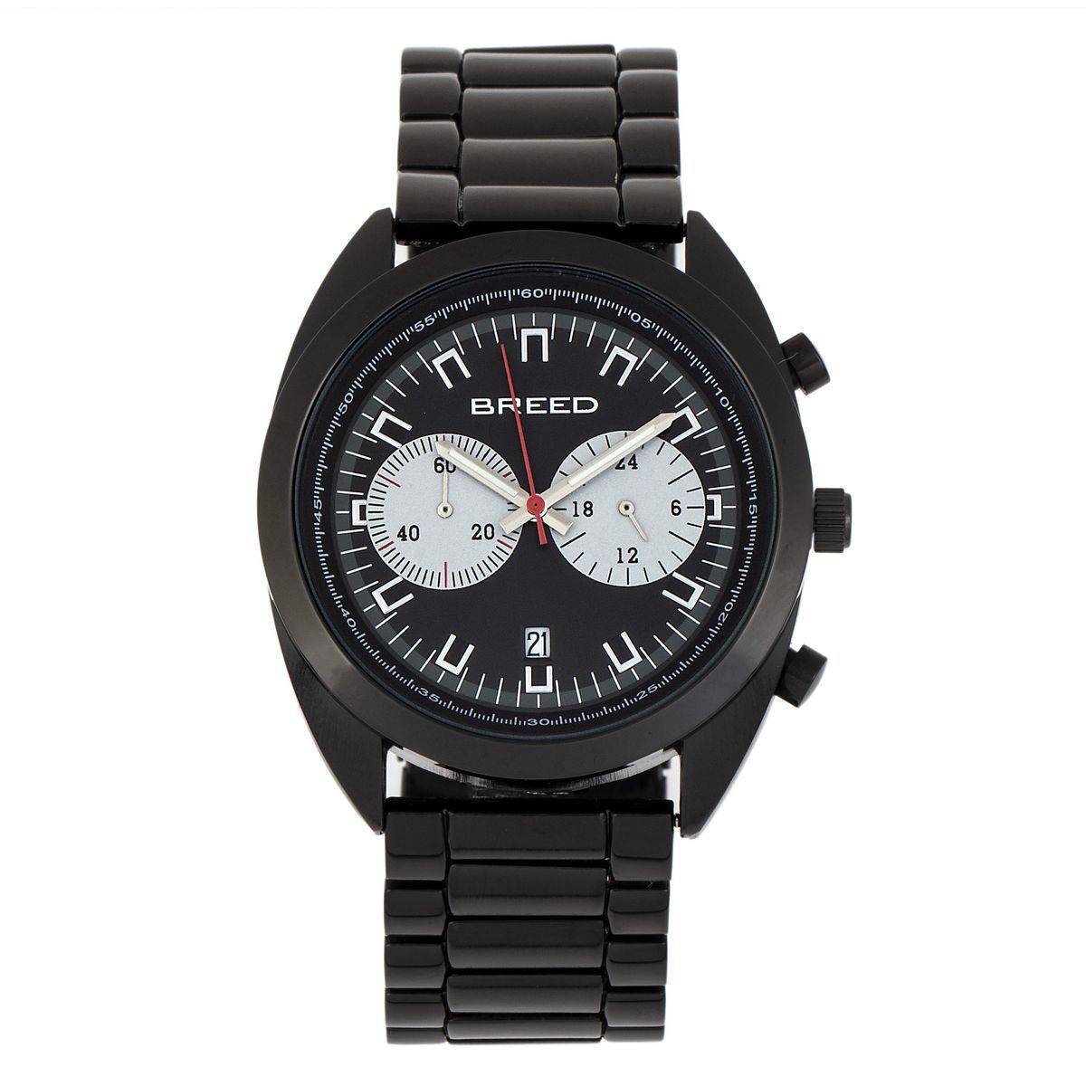 Schwarze Chronograph Racer Armbanduhr