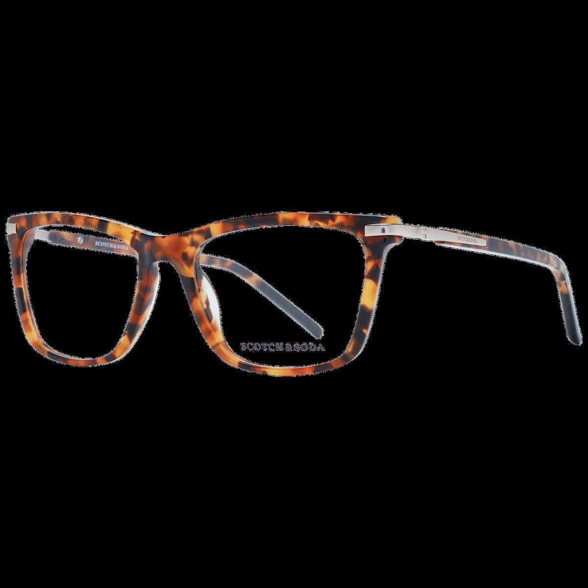 Trapezförmige Brille mit Schildpattmuster