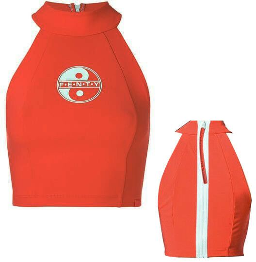 Sportliches Crop-Halter-Top mit Logo