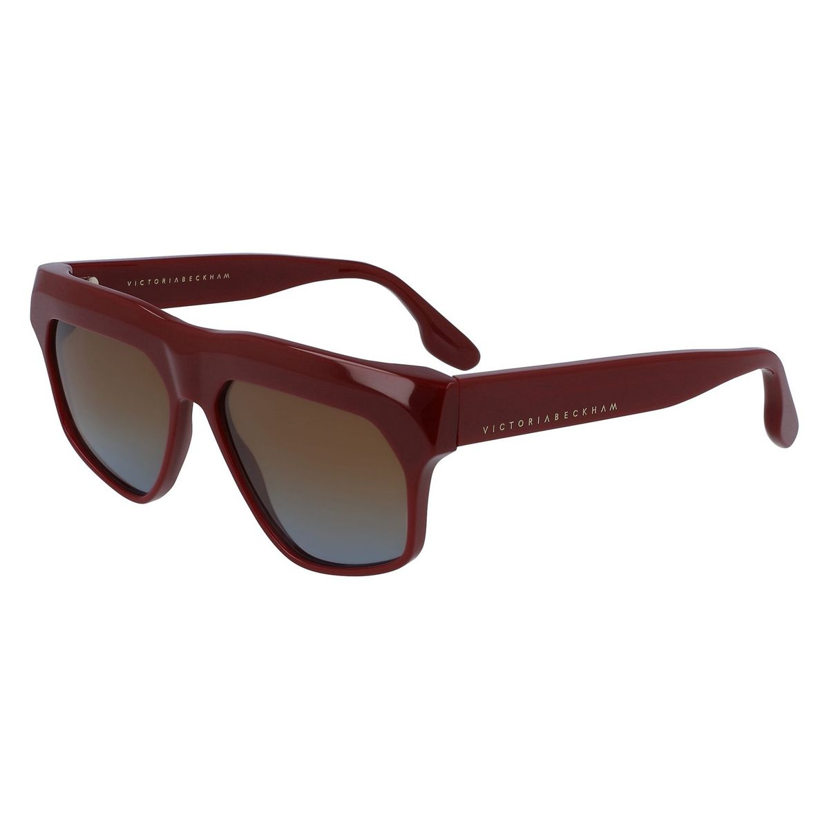 Burgunderfarbene Sonnenbrille mit Acetatrahmen