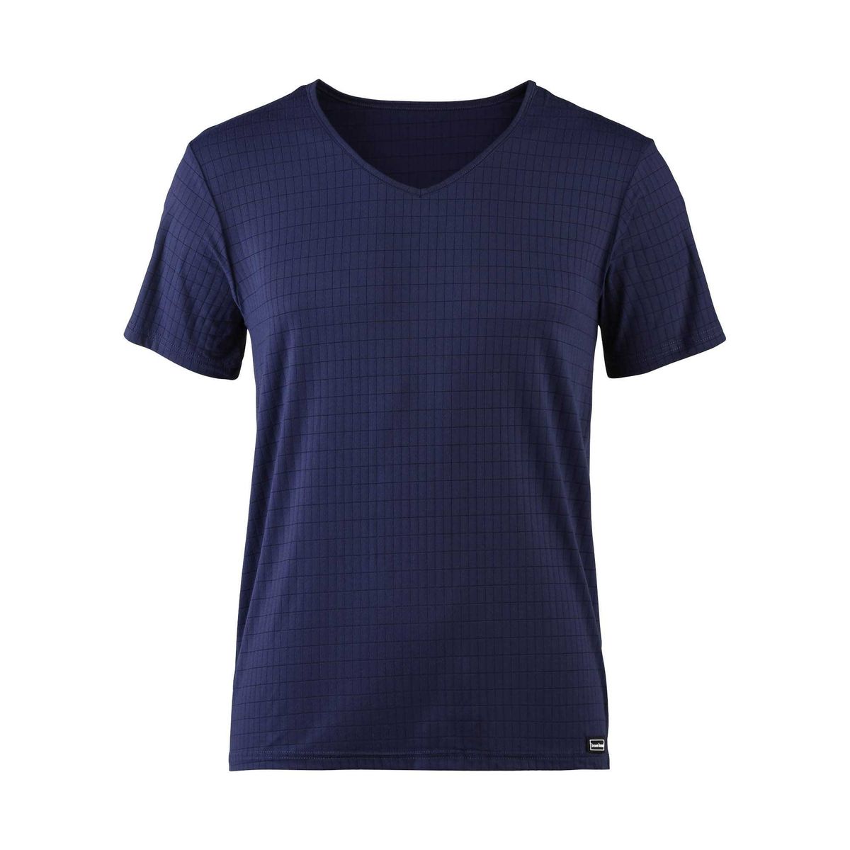 Herren T-Shirt mit V-Ausschnitt und Karomuster