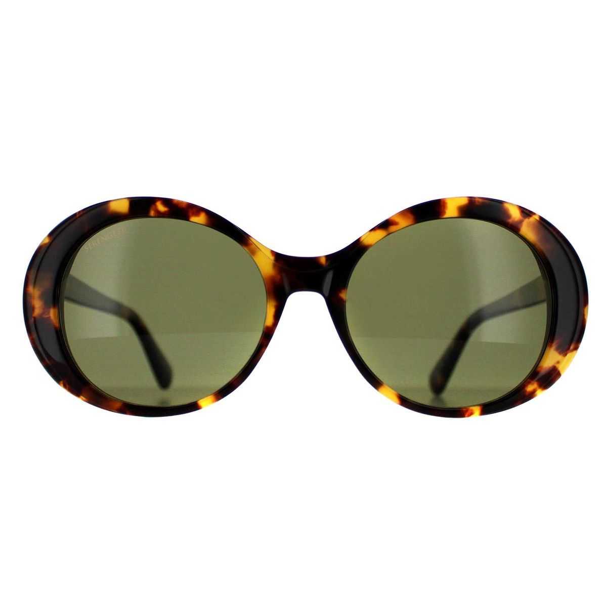 Runde Schildpatt Havanna Sonnenbrille