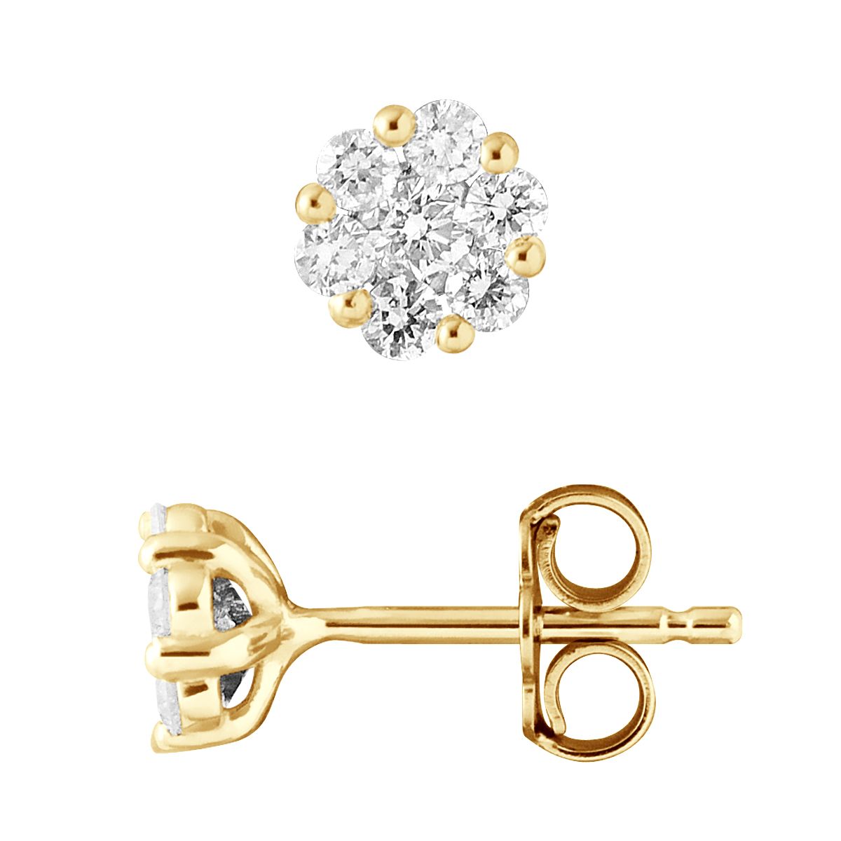 Diamant-Cluster-Ohrstecker