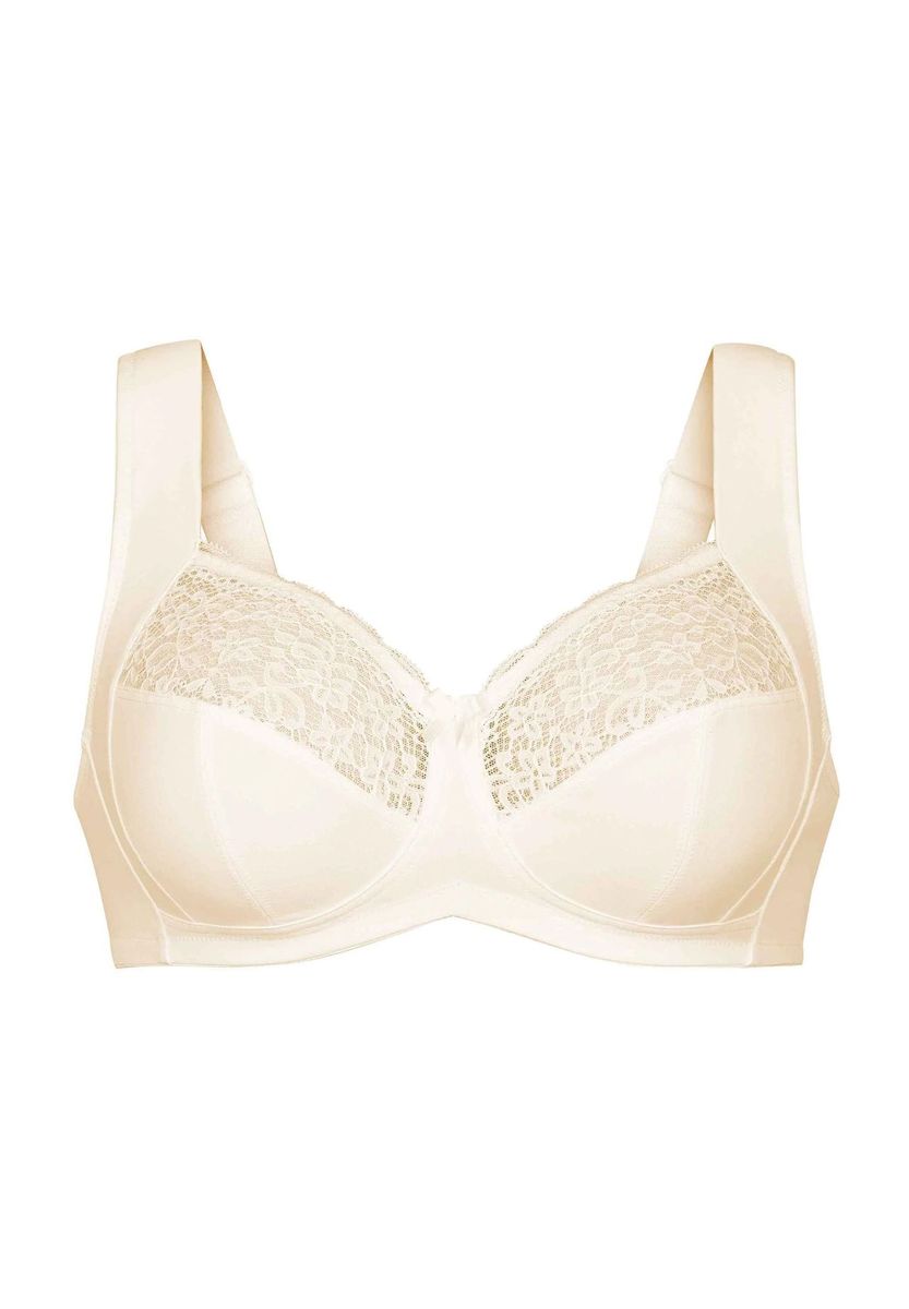 Eleganter beiger Spitzen-Komfort-BH
