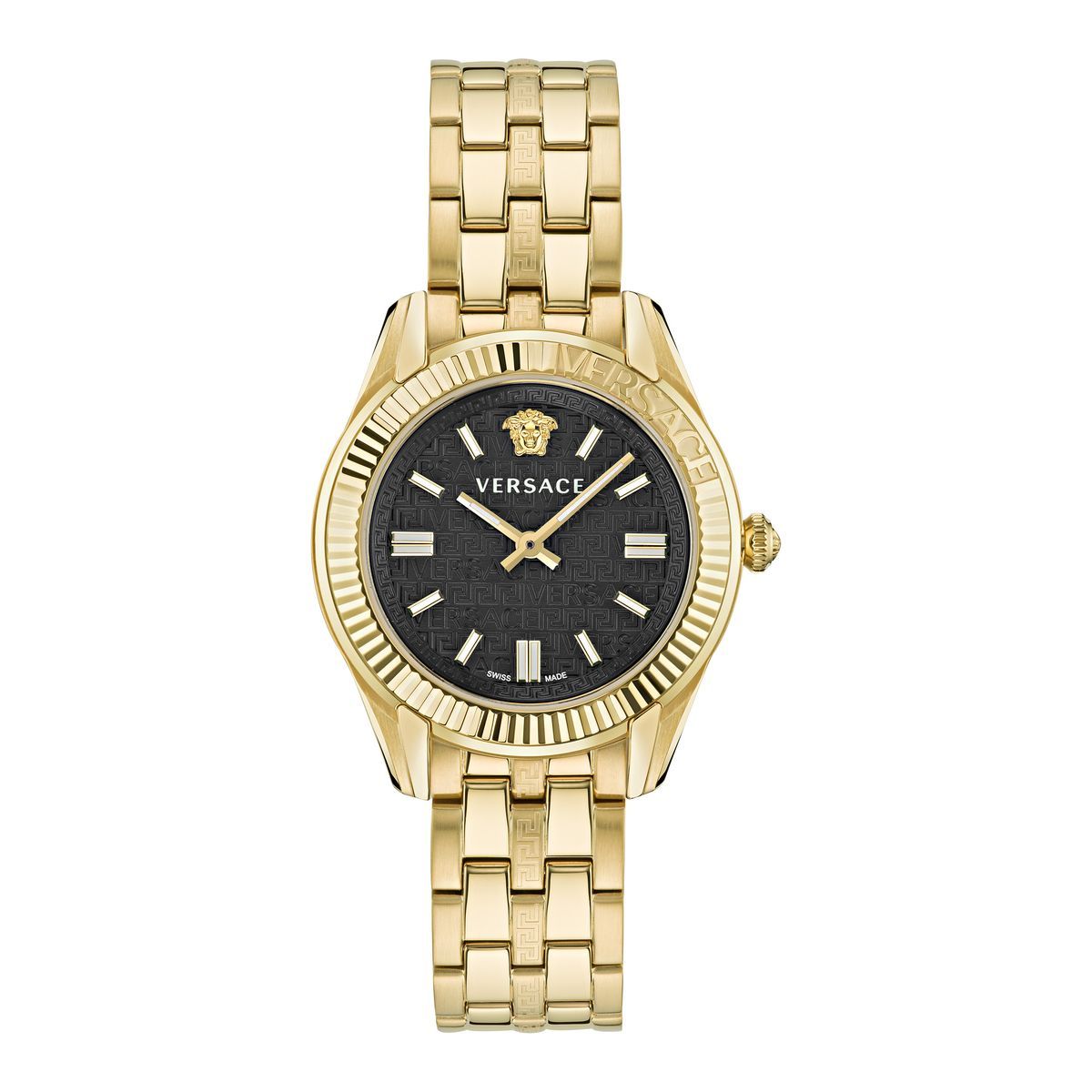 Goldene Versace Greca Time Damenuhr