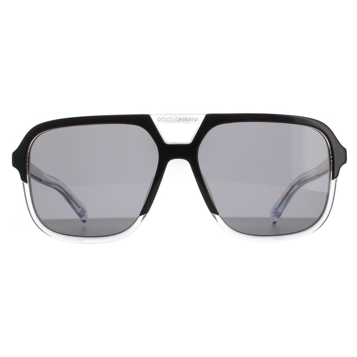 Aviator Sonnenbrille Top Schwarz auf Kristall