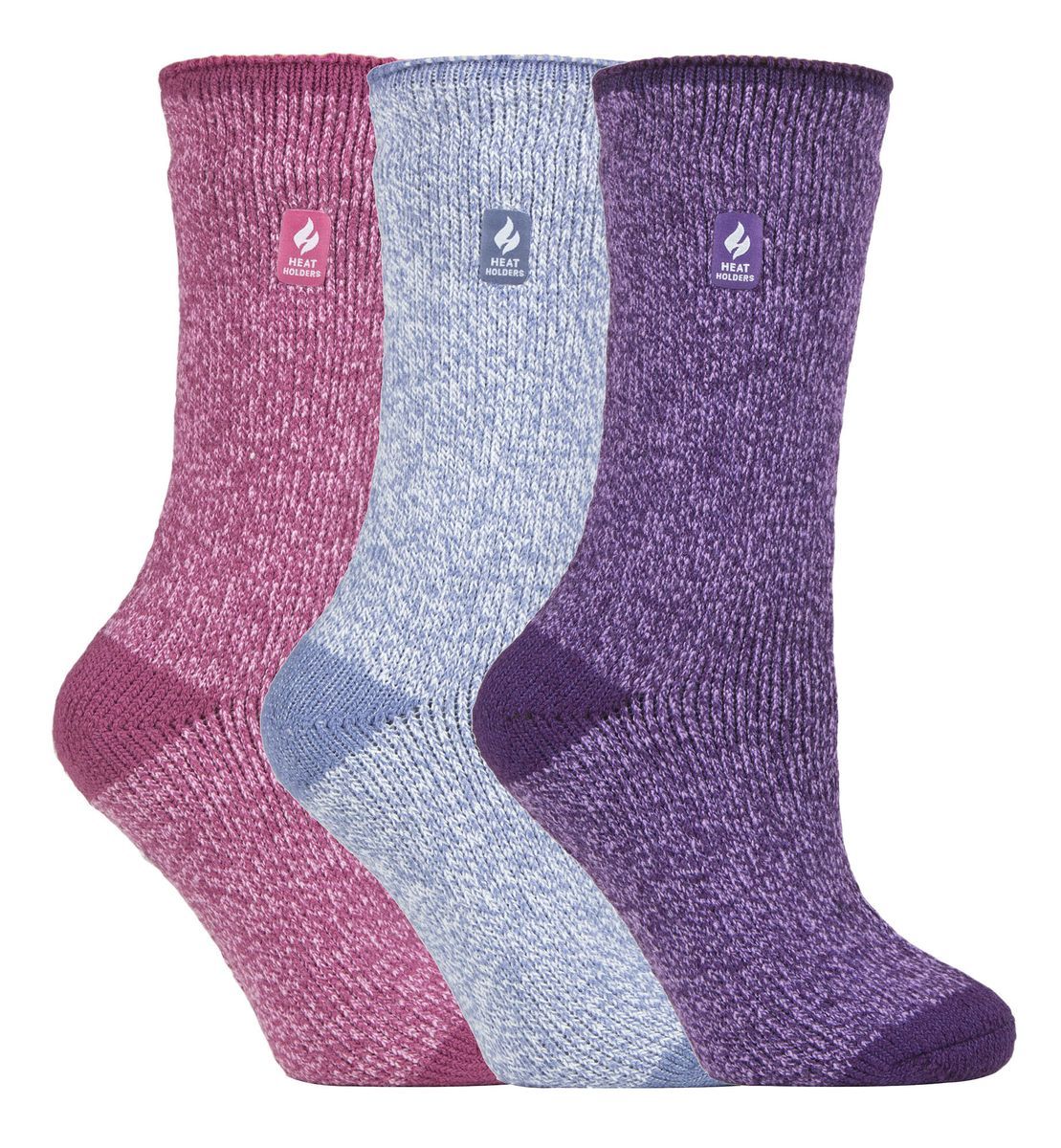 HEAT HOLDERS - 3er Pack Multipack Damen Isolierte Thermosocken für den Winter - Prag