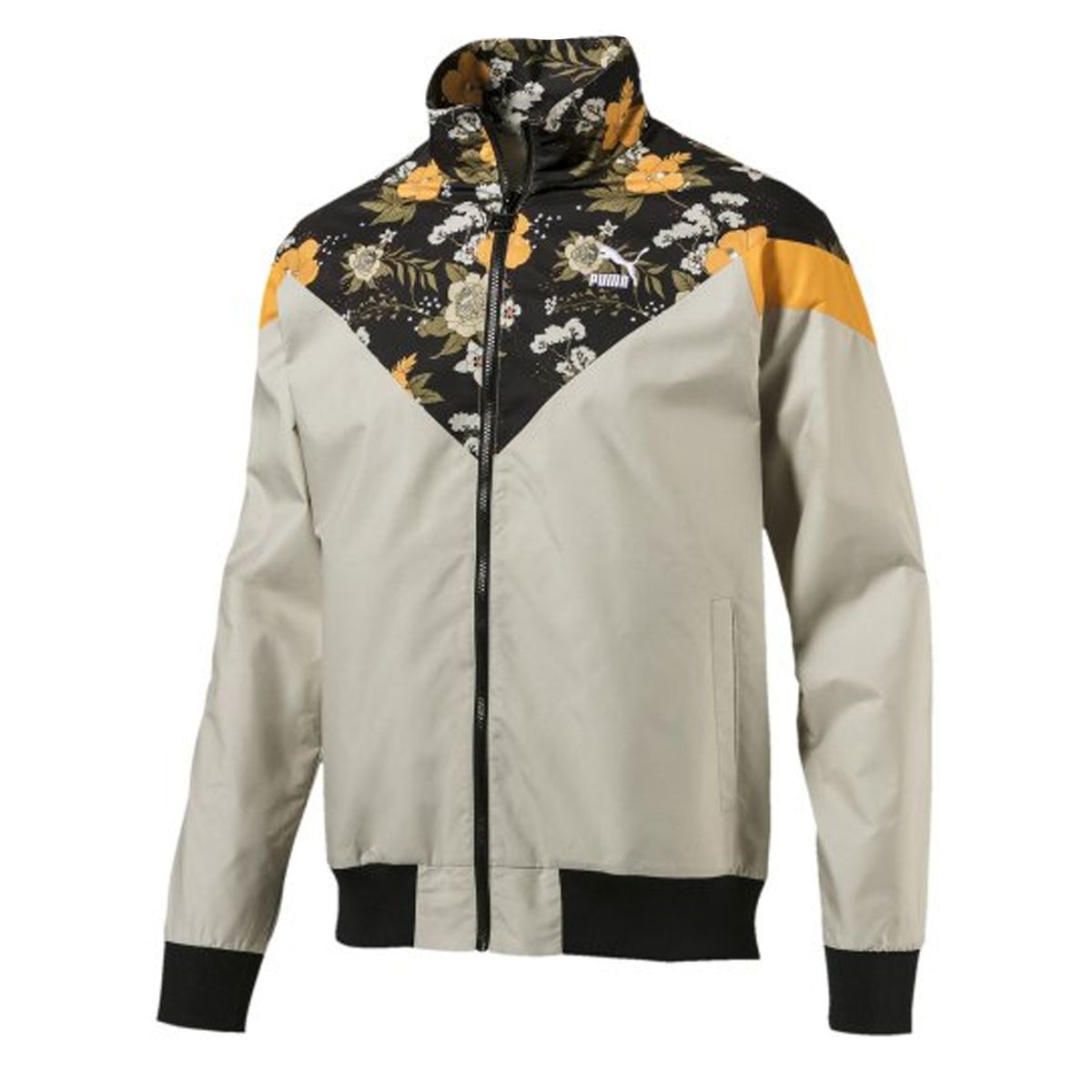Floral bedruckte gewebte Trainingsjacke