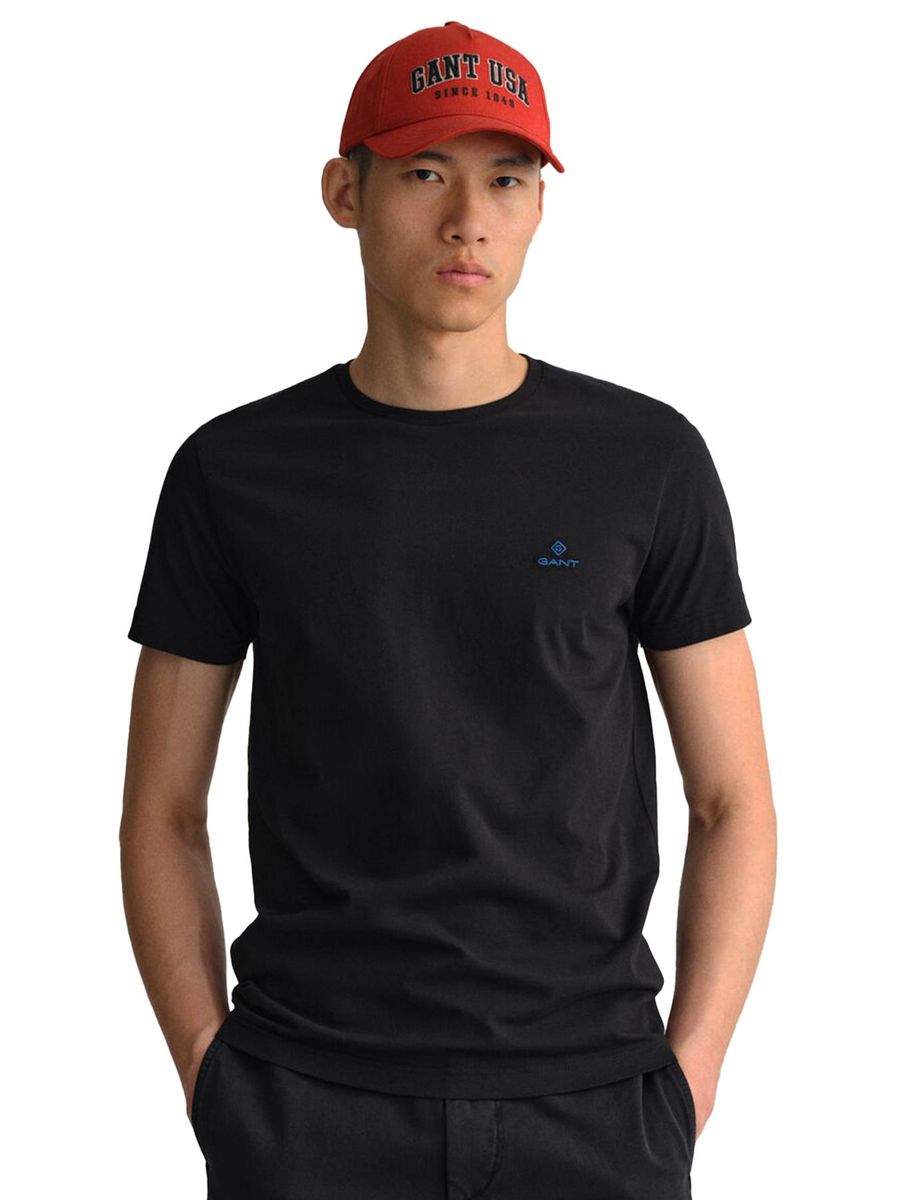 Klassisches T-Shirt mit Rundhalsausschnitt und Logo