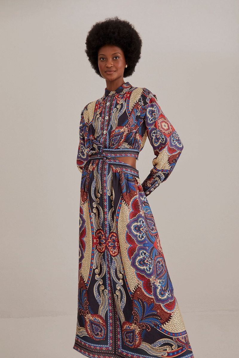 Energy Scarf Cut-Out Maxikleid